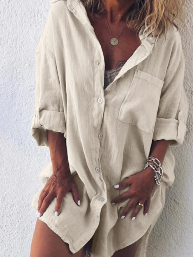Blusa Feminina Cacau Despojada Cargo com Algodão