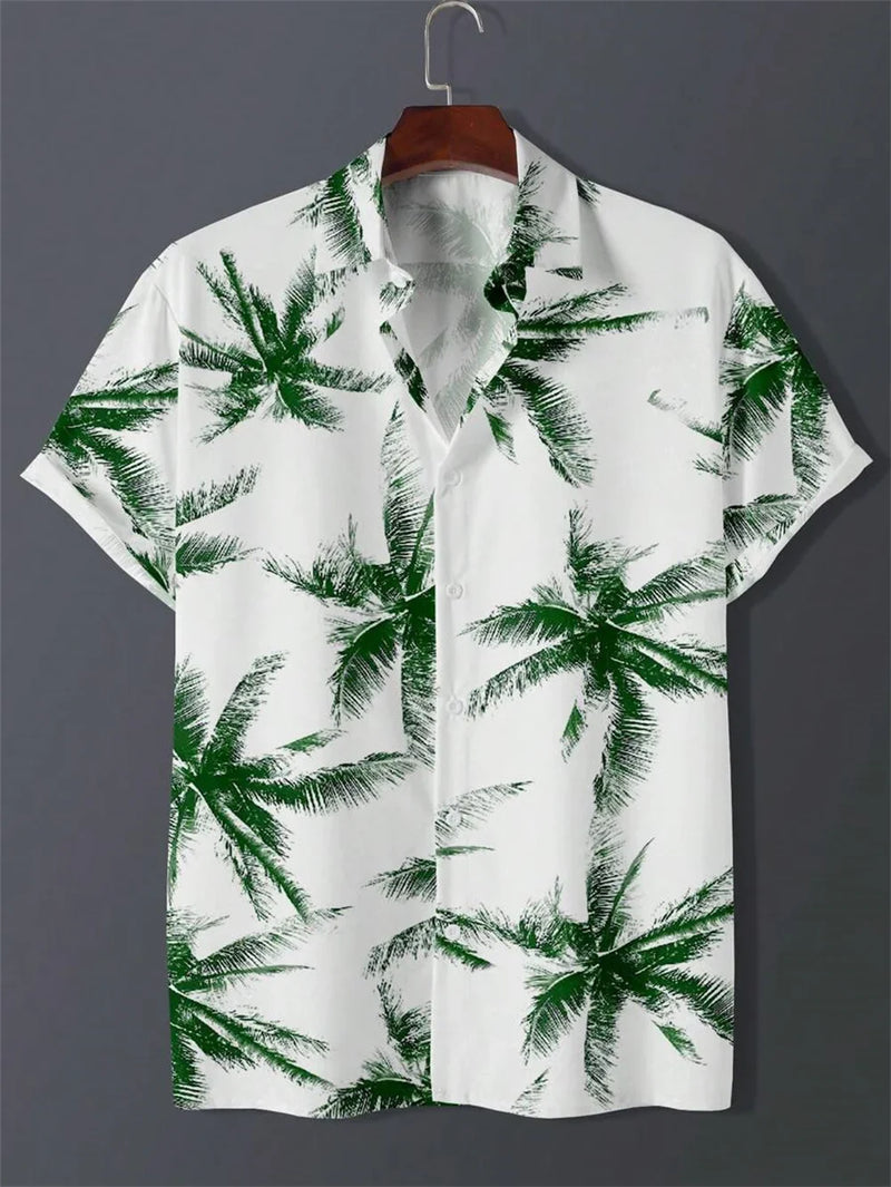 Camisa Masculina Rugal Curta Tropical Praiana