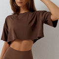 Blusa Feminina Morada Cropped de Treino - Respirável - Leve & Confortável