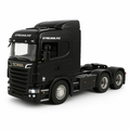 Miniatura Realista de Controle Remoto Caminhão Scania S540 6X4 + Carreta de Brinde