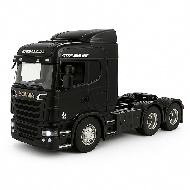 Miniatura Realista de Controle Remoto Caminhão Scania S540 6X4 + Carreta de Brinde