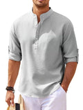 Camisa Masculina Vital Comprida Básica com Algodão