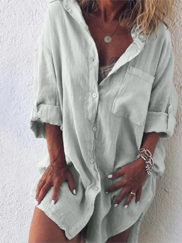 Blusa Feminina Cacau Despojada Cargo com Algodão