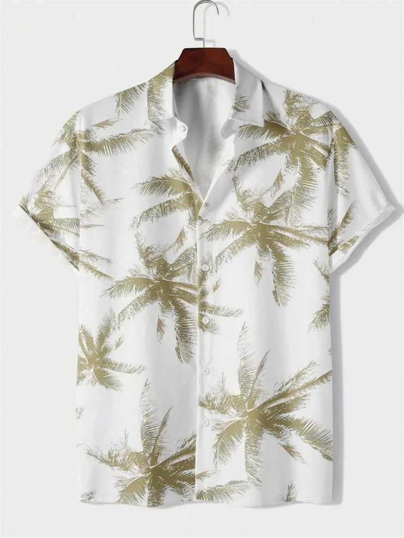 Camisa Masculina Rugal Curta Tropical Praiana