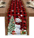 Decoração de Natal Corredores de Mesa Merry com Linho - Natal Morada