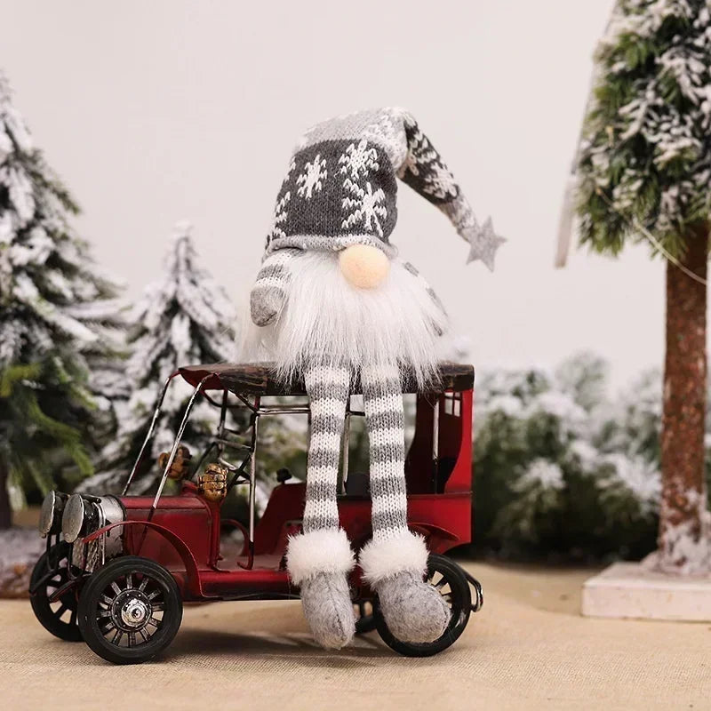 Decoração de Natal Fofo Gnomos com Luzes Natalina