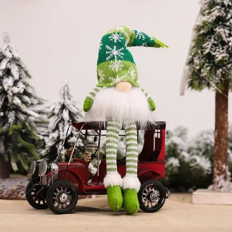 Decoração de Natal Fofo Gnomos com Luzes Natalina