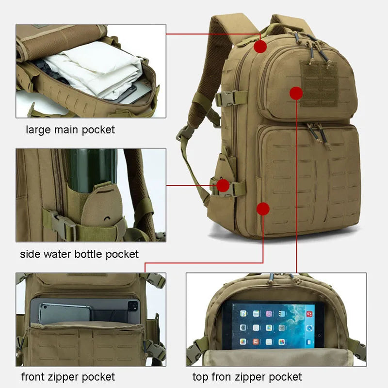 Mochila Militar Rondon - Grande Capacidade - Trekking 45L