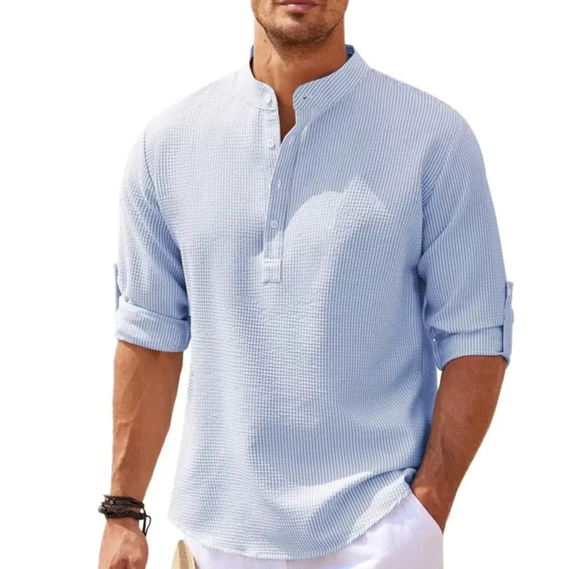 Camisa Masculina Vital Comprida Básica com Algodão