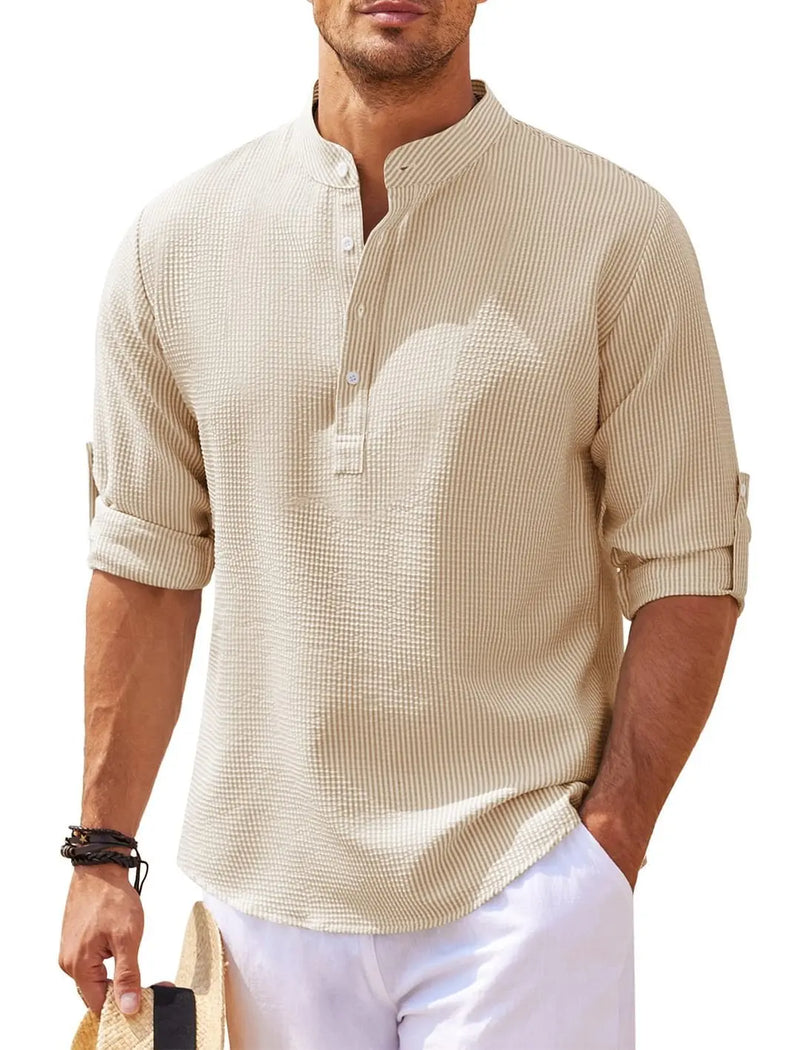 Camisa Masculina Vital Comprida Básica com Algodão
