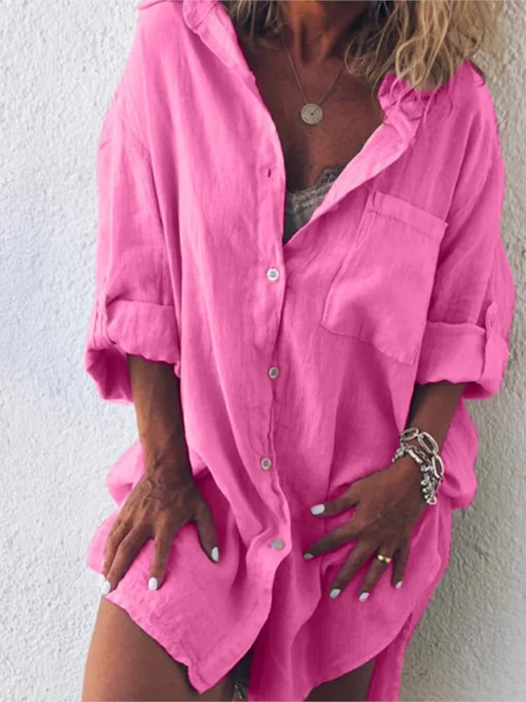 Blusa Feminina Cacau Despojada Cargo com Algodão
