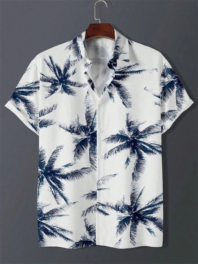 Camisa Masculina Rugal Curta Tropical Praiana