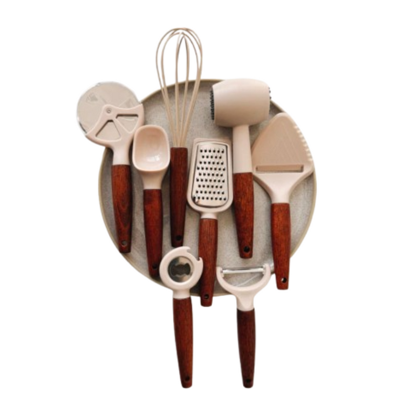 Kit de Utensílios (8 Peças) - CREME