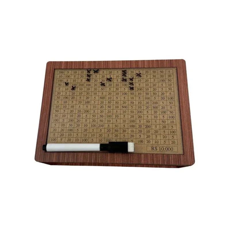 WoodBox Decorativo - Guarde dinheiro usando o método japonês
