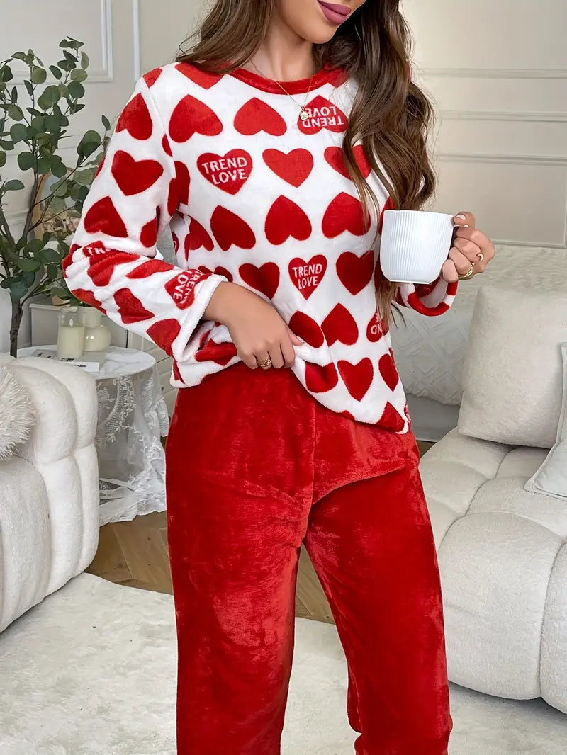 [Leve 2 Pague 1] Pijama Feminino Refúgio Quente (Aconchego total no frio) + BRINDE: 1 Pantufa Nuvem Antiaderente
