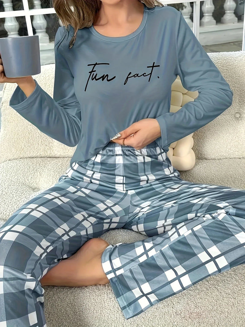 [Leve 2 Pague 1] Pijama Feminino Noite Serena (Toque quente e suave) + BRINDE: 1 Pantufa Nuvem Antiaderente