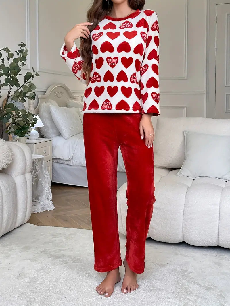 [Leve 2 Pague 1] Pijama Feminino Refúgio Quente (Aconchego total no frio) + BRINDE: 1 Pantufa Nuvem Antiaderente