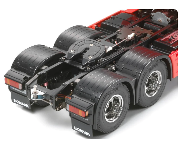 Miniatura Realista de Controle Remoto Caminhão Scania S540 6X4 + Carreta de Brinde