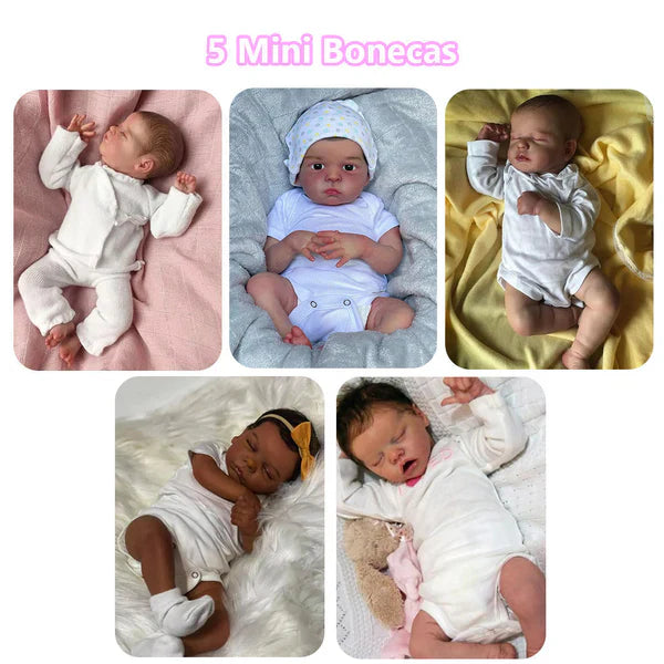 (PROMOÇÃO DE NATAL) Mini Boneca BebeReborn - (Ganhe Roupinha GRÁTIS!) - Loja Morada