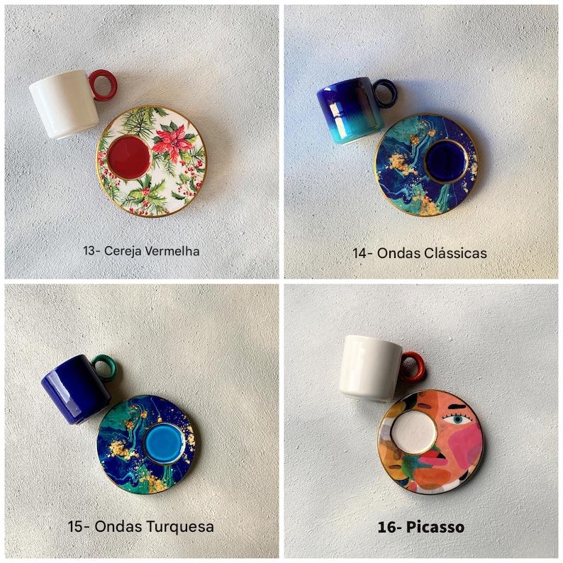 Conjunto de xícaras de café exclusivas - 8 Peças