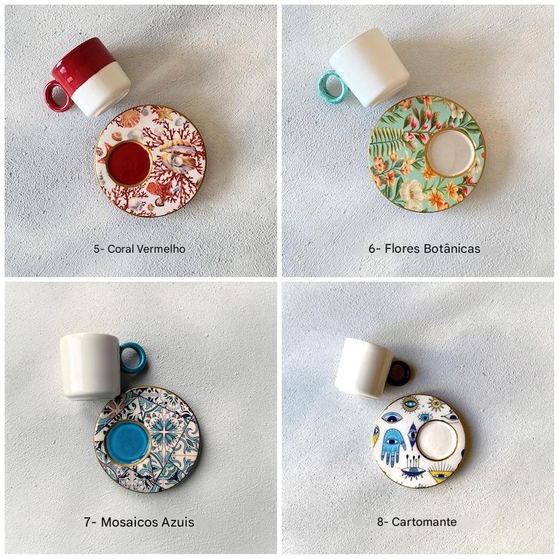 Conjunto de xícaras de café exclusivas - 8 Peças