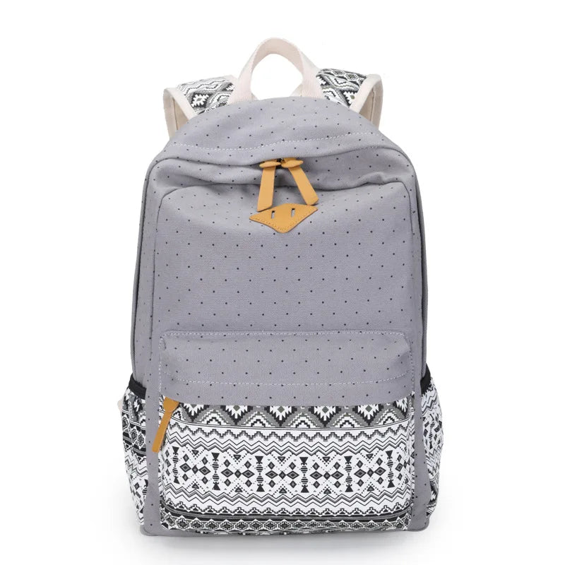 Mochila Escolar Feminina estilo Hippie - Loja Morada