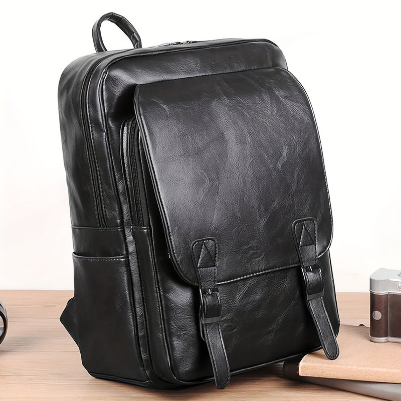 Mochila Masculina Zirck Universitária de Couro para Laptop