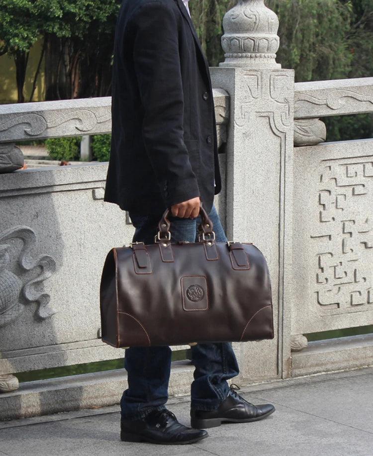 Bolsa Nomad Classic Duffle - de Viagem em Couro Autêntico