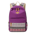 Mochila Escolar Feminina estilo Hippie - Loja Morada