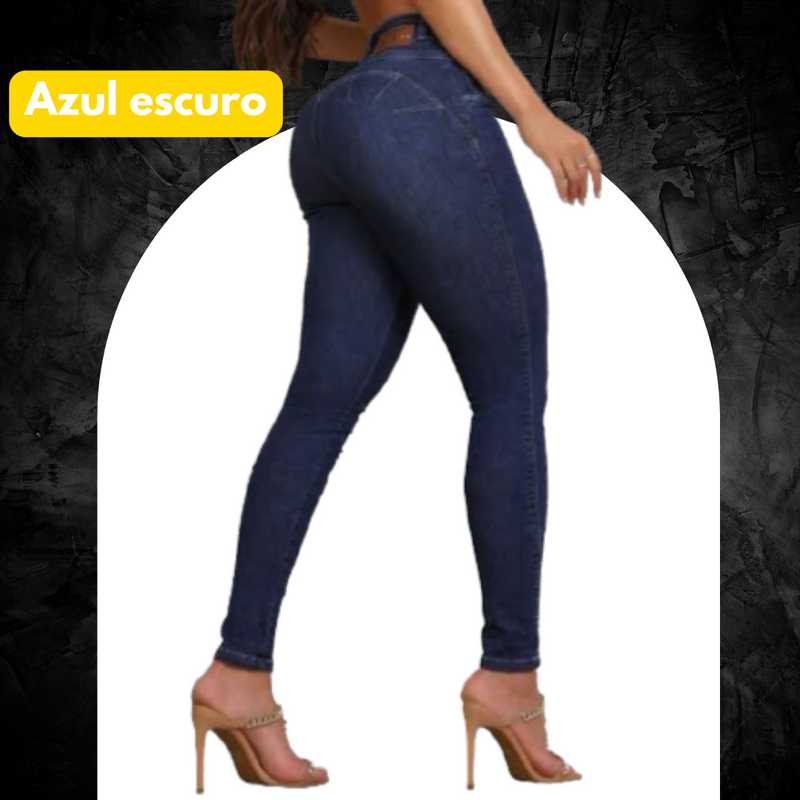 [PREÇO DIRETO DA FÁBRICA] Kit 6 Calças Jeans Modeladoras + Cinto Fivela Argola Dupla de Brinde APENAS HOJE - Loja Morada