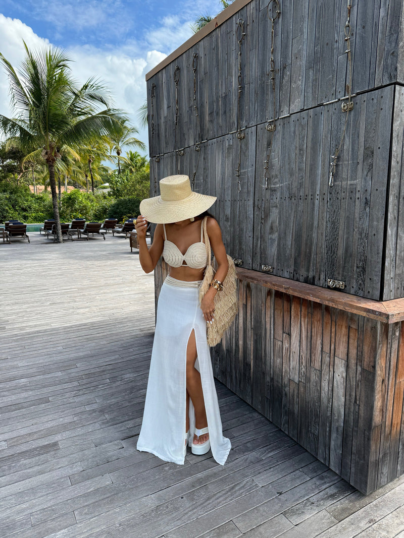 Conjunto Feminino Crochê Cocal - Coleção Réveillon