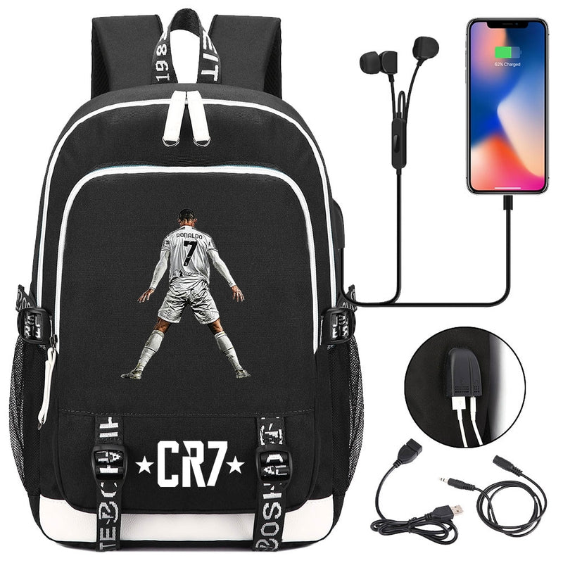 Mochila CR7 Escolar - Volta as Aulas Morada