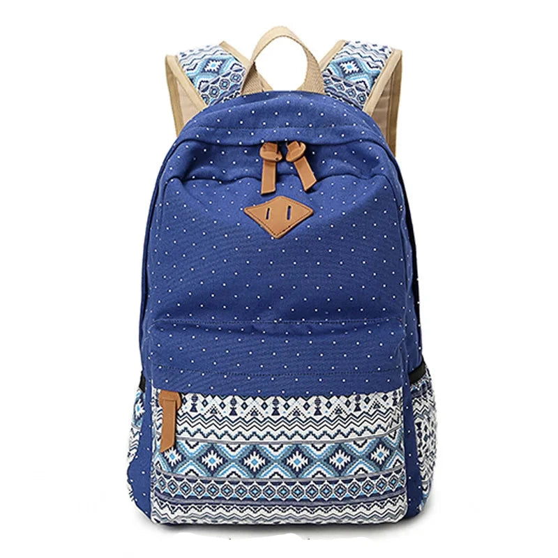 Mochila Escolar Feminina estilo Hippie - Loja Morada