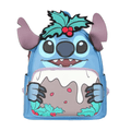 Mochila Escolar Feminina Stitch em Couro - Volta as Aulas Morada