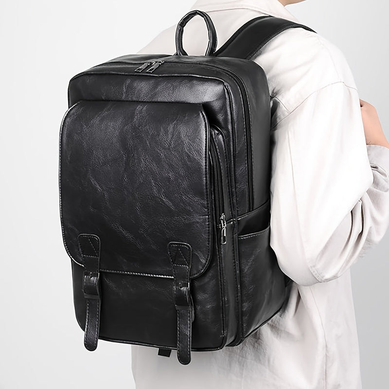 Mochila Masculina Zirck Universitária de Couro para Laptop