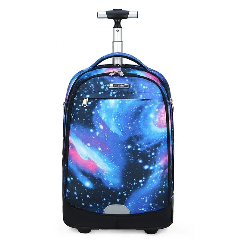 Mochila de Rodinha Grande Space - Escolar Grande Capacidade - Impermeável - LM22