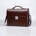 Bolsa Executiva Morada – Couro Legítimo - Impermeável
