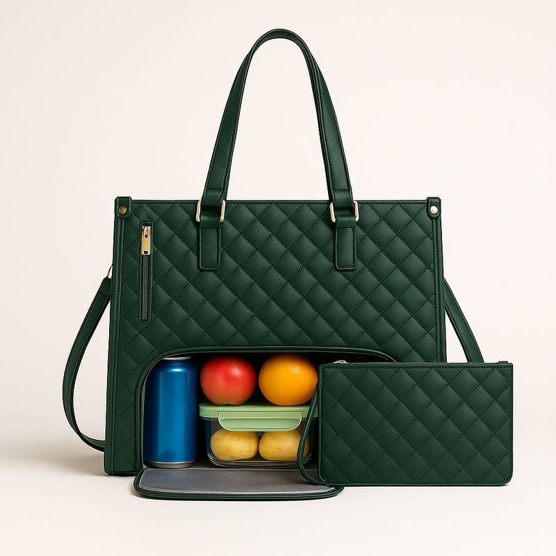Bolsa Feminina de Couro funcional 3 em 1 - De Luxo