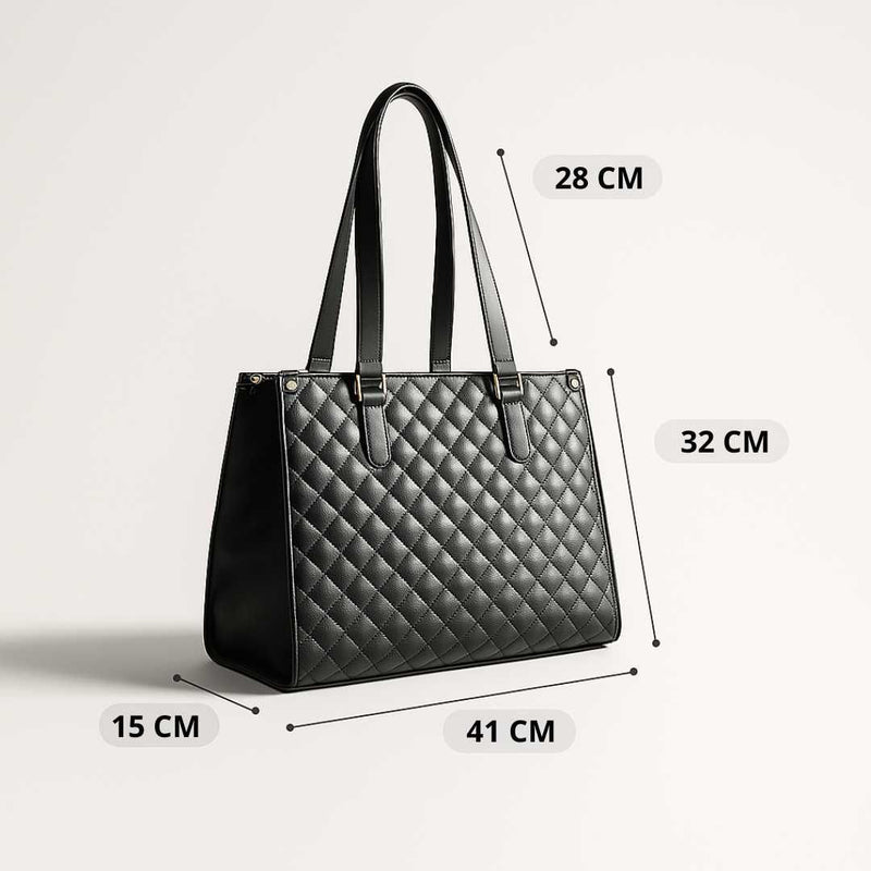 Bolsa Feminina de Couro funcional 3 em 1 - De Luxo