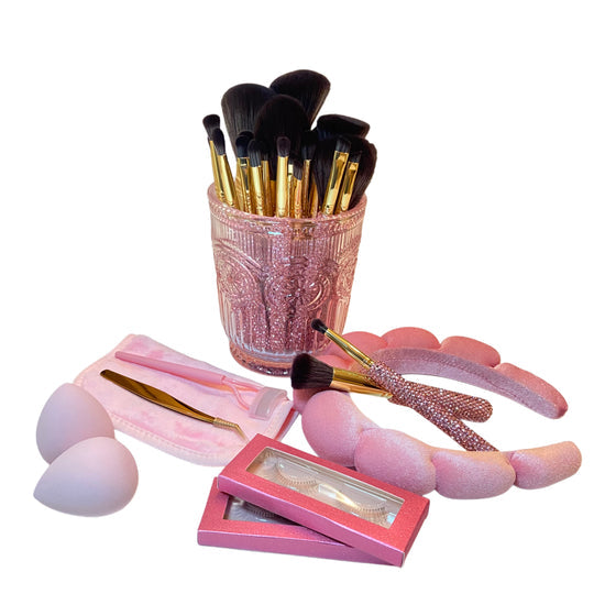 Kit Profissional de Pincéis De Glitz com Brilho