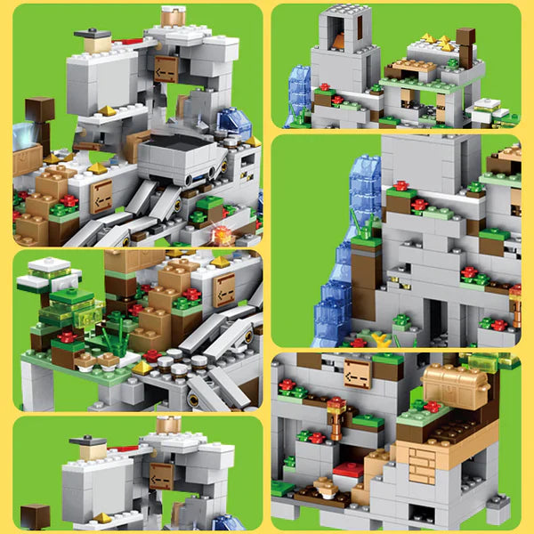 Caverna da Montanha Minecraft (1.000 Peças) - Diversão Loja Morada